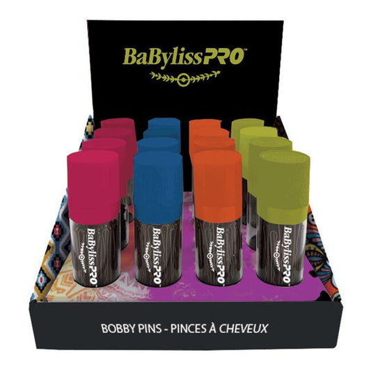White Smoke Dannyco Sundries BaByliss Pro Bobby Pins 16 Count Display