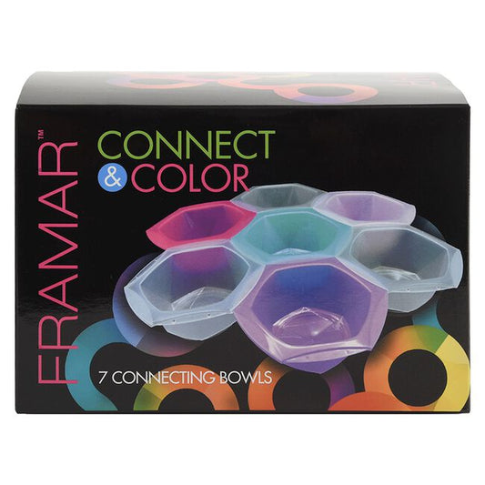 Black Framar Connect and Color Bowls Rainbow 7 pack