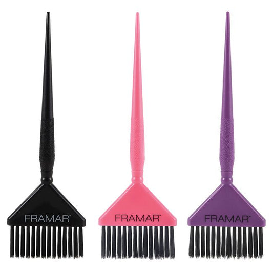 White Smoke Framar BIG Daddy 3 Piece Brush Set