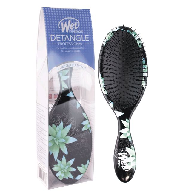 White Smoke Framar Wet Brush - Night Floral Teal