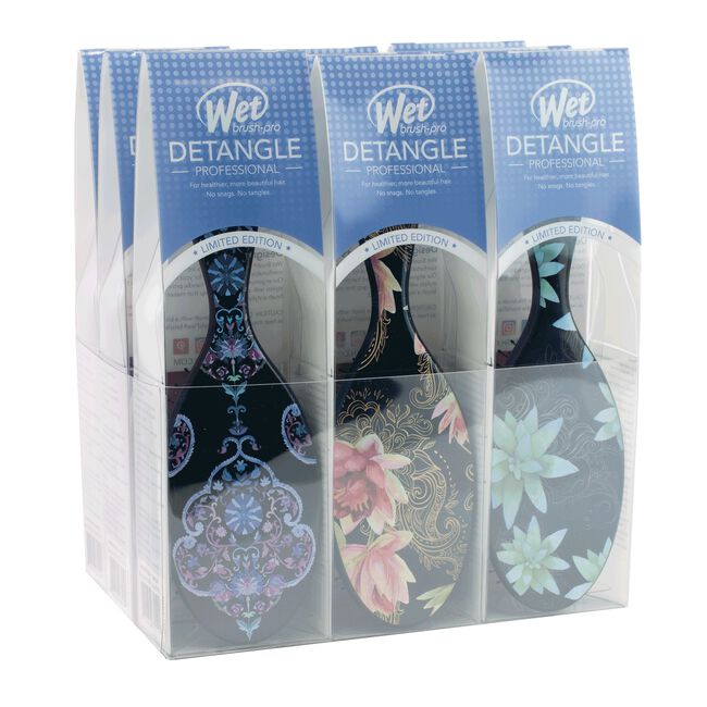 White Smoke Framar Wet Brush - Night Floral Collection 9 Piece Display