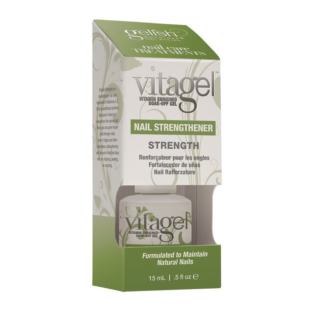 Dark Gray Gelish Vitagel Strength