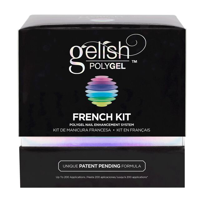 Black Gelish PolyGel French Kit