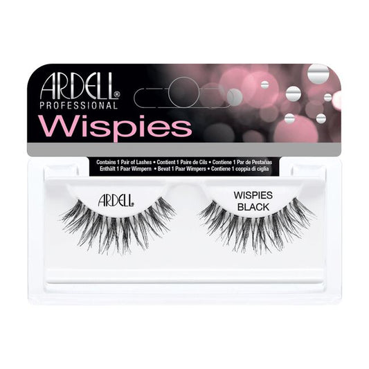 White Smoke Ardell InvisiBands Glamour Lashes Wispies-Black