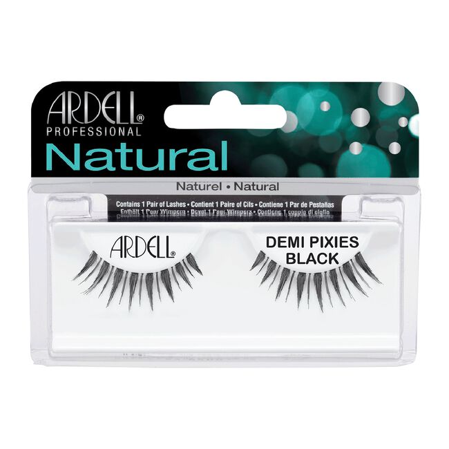 White Smoke Ardell InvisiBands Glamour Lashes Demi Pixies-Black