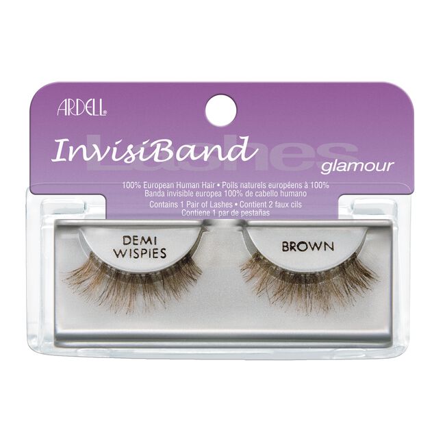 Gray Ardell InvisiBands Glamour Lashes Wispies-Brown