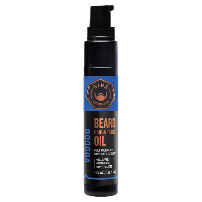 Black GIBS Grooming Voodoo Prince Beard, Hair & Tattoo Oil