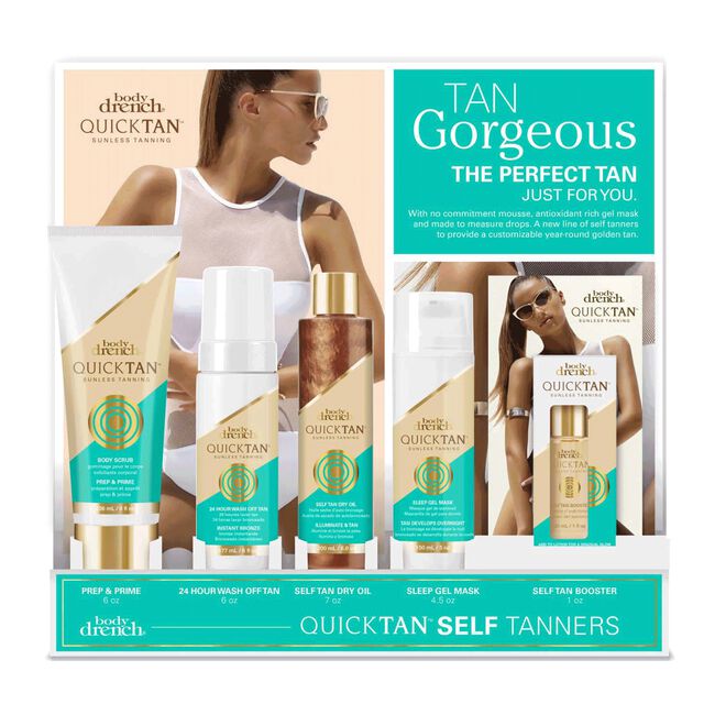 Antique White Body Drench Quick Tan Gorgeous 15 Piece Display