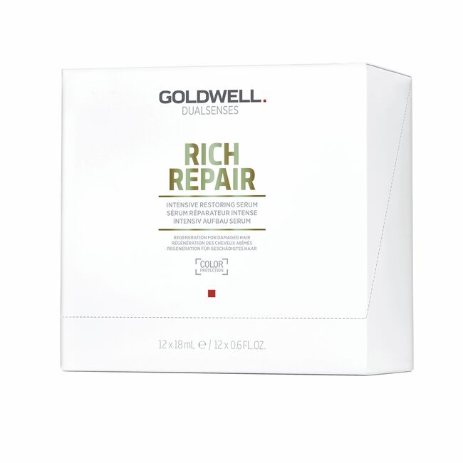 White Smoke Goldwell USA Dualsenses - Rich Repair Restoring Serum - 12 Count