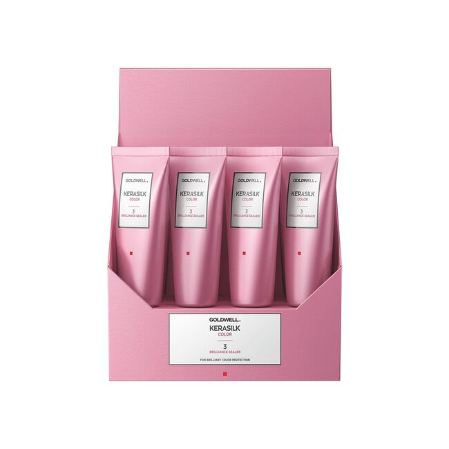 Light Pink Goldwell USA Kerasilk Brilliance Sealer Display