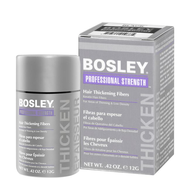 Dark Gray Bosley Professional Hair Thickening Fibers