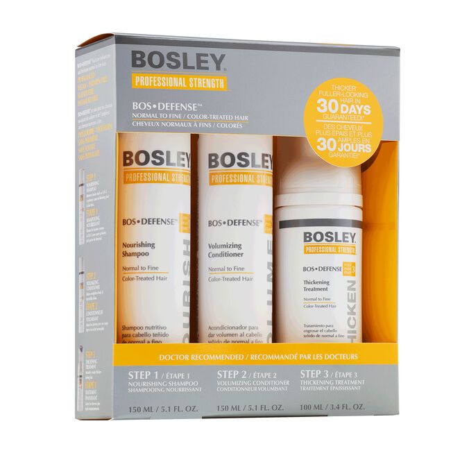 Gray Bosley Professional BosDefense 30-Day Starter Pack for Color-Treated Hair