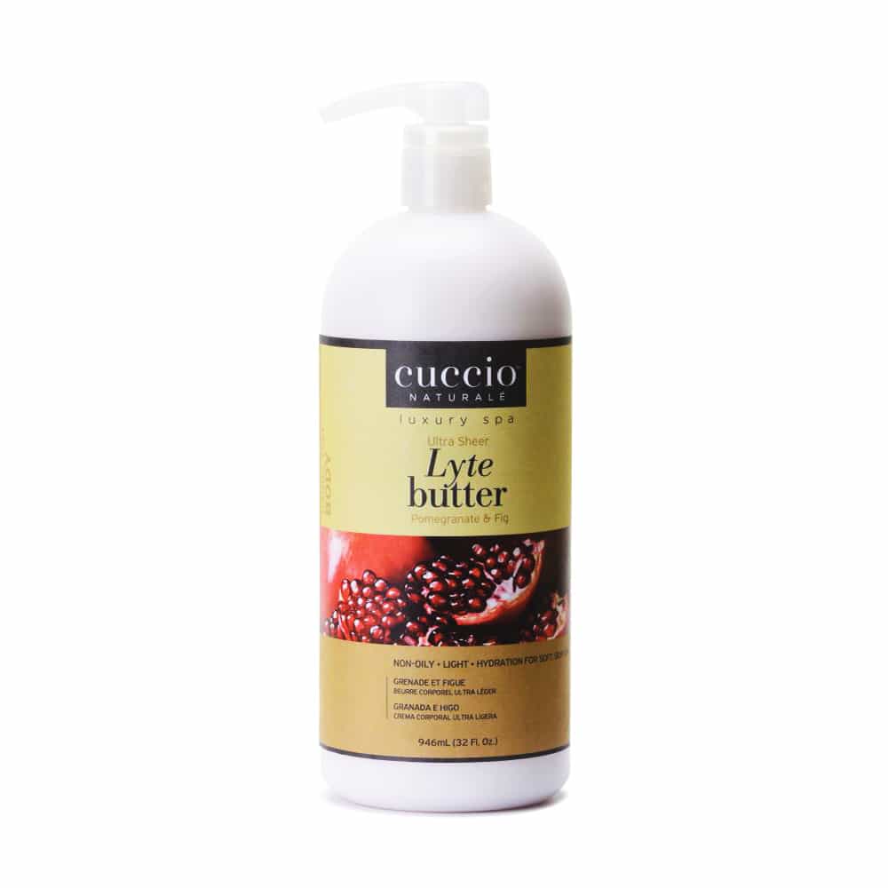 White Smoke Cuccio Non-Oily Lyte Butter 32 oz Pomegranate & Fig 3146-C