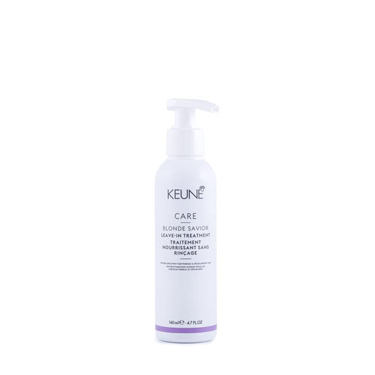Lavender Keune Care Blonde Savior Leave-In Treatment, Strengthening & Heat Protecting Cream for Blonde & Bleached Hair, 6.8 Fl Oz