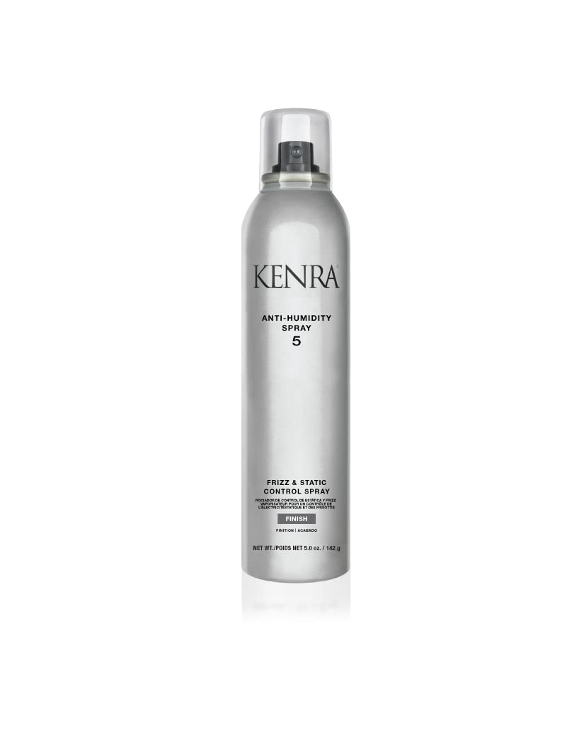 Dark Gray Kenra Professional Anti-Humidity Spray 5 | Frizz & Static Control Spray |72-Hour Humidity Resistance & Protection | Lightweight, Low Hold Formula | Thermal Protection | 5oz