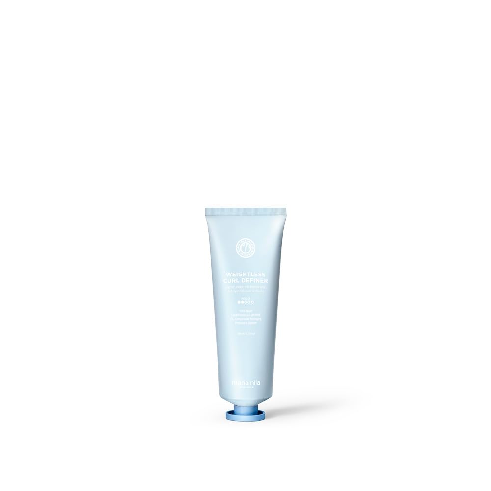 White Smoke Maria Nila Coils & Curls, Styling Gel, Weightless Curl Definer 4.2 Fl Oz, Light Hold, For Curly & Wavy Hair, Shea butter for Soft & Frizz Free Hair, 100% Vegan