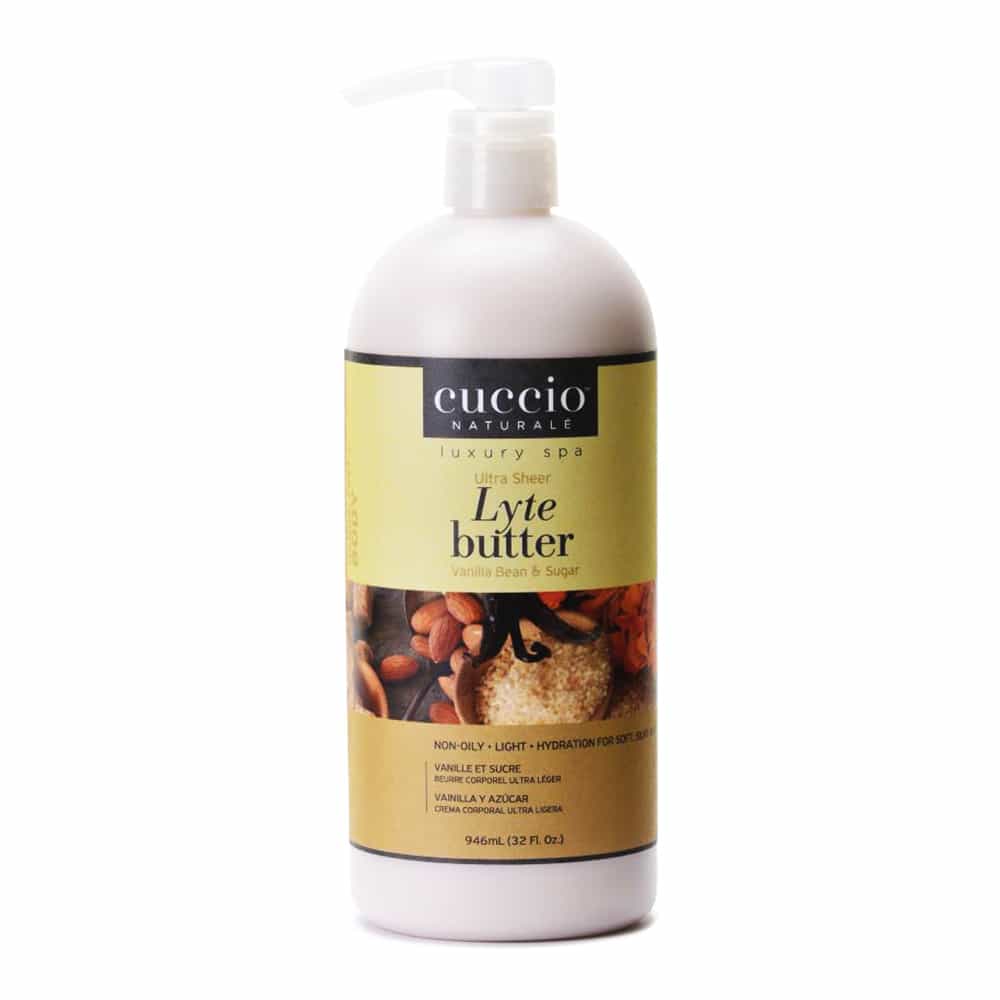 White Smoke Cuccio Non-Oily Lyte Butter 32 oz Vanilla Bean &Sugar 3244-C