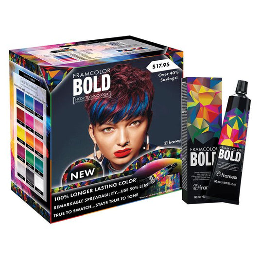 White Smoke Framesi FRAMCOLOR BOLD 6 Shade Try Me Kit