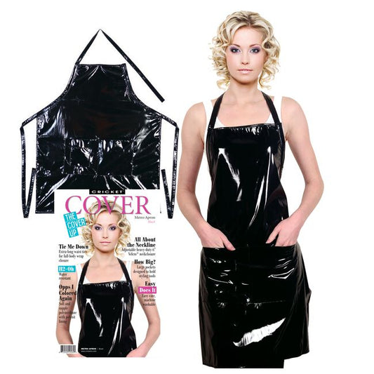 White Smoke Cricket Metro Stylist Apron-Black