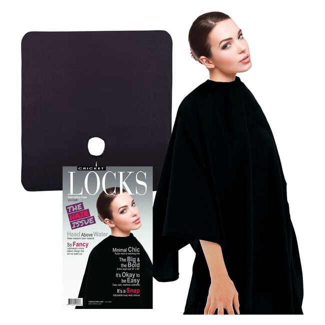 Black Cricket Uni-Cloth Haircutting Cape-Black