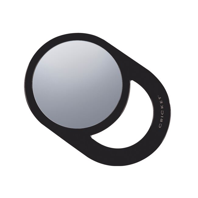 White Smoke Cricket Round Black Styling Mirror 6 Inch