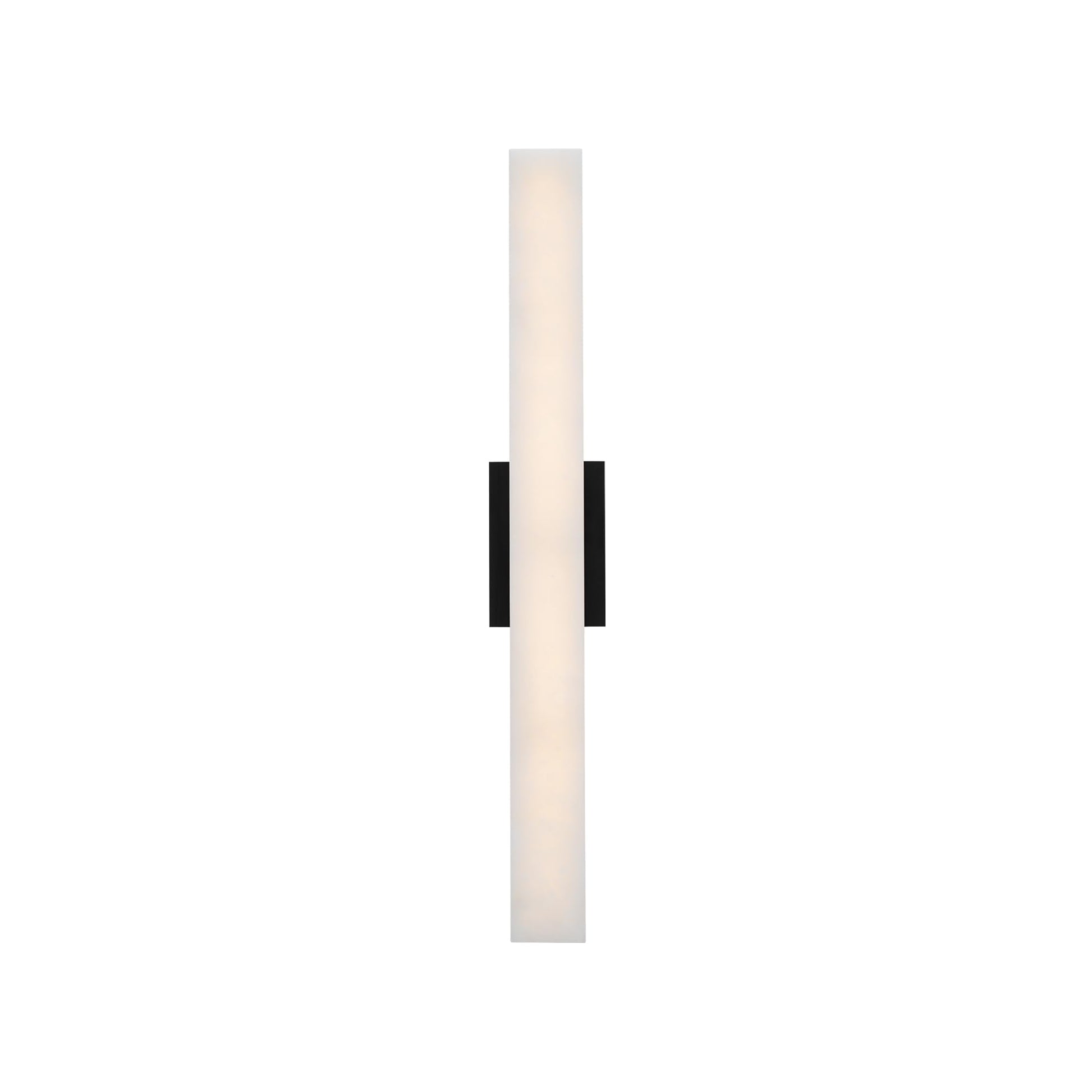 Antique White Modern Forms Lanza 27in LED Bath Vanity & Wall Light 3000K in Black