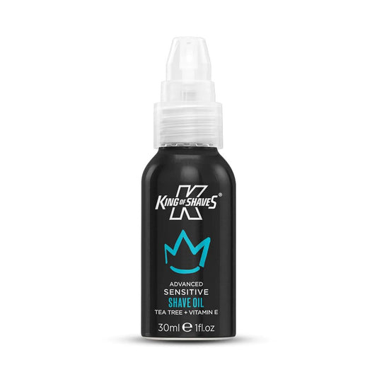White Smoke King of Shaves Sensitive Advanced Shaving Oil With Handy Pump 1.01 fl oz