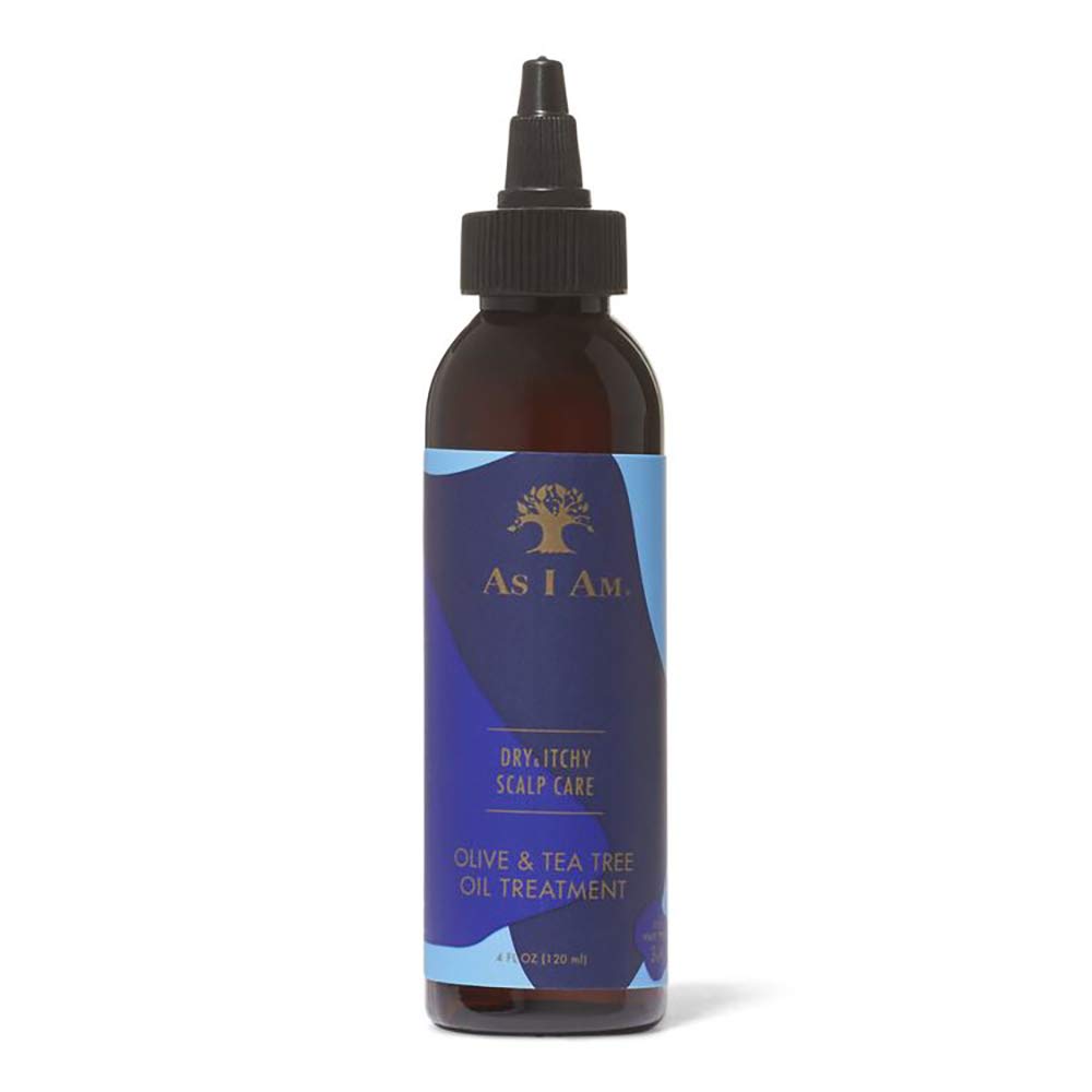 White Smoke As Am Dry and Itchy Scalp Care Oil Treatment - 4 ounce - Enriched with Salicylic Acid, Olive Oil, and Tea Tree Oil - Fights Dandruff, Seborrheic Dermatitis, and Psoriasis, Blue