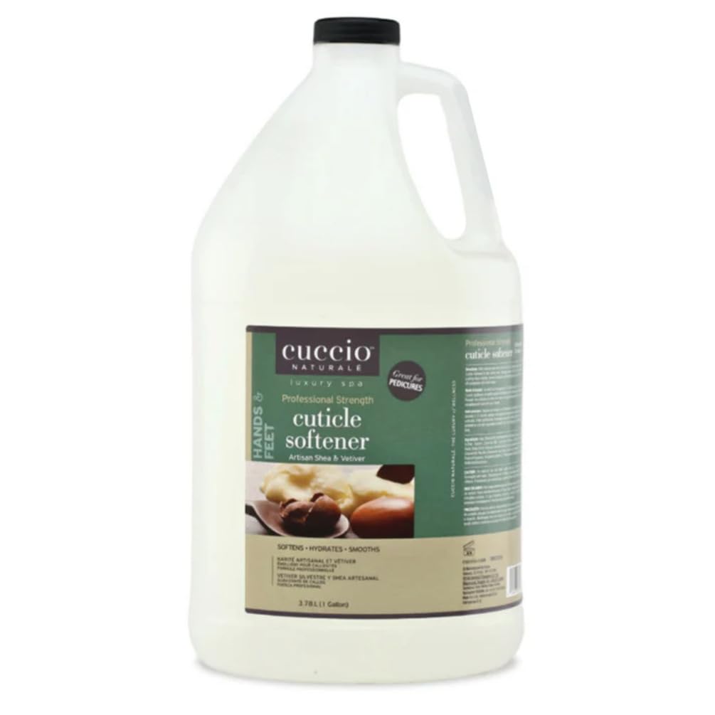 White Smoke Cuccio Naturale Cuticle Softener – Artisan Shea & Vetiver Scent, Professional Salon Size 1 Gallon (128 oz/3.78 L) – Deep Hydrating Cuticle Conditioner for Manicure & Pedicure