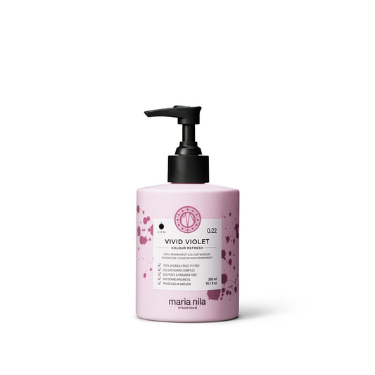 White Smoke Maria Nila Color Refresh, Vivid Violet 10.1 Fl Oz, Purple/Violet Hair Mask, Semi-Permanent Pigments, 100% Vegan & Sulfate/Paraben free