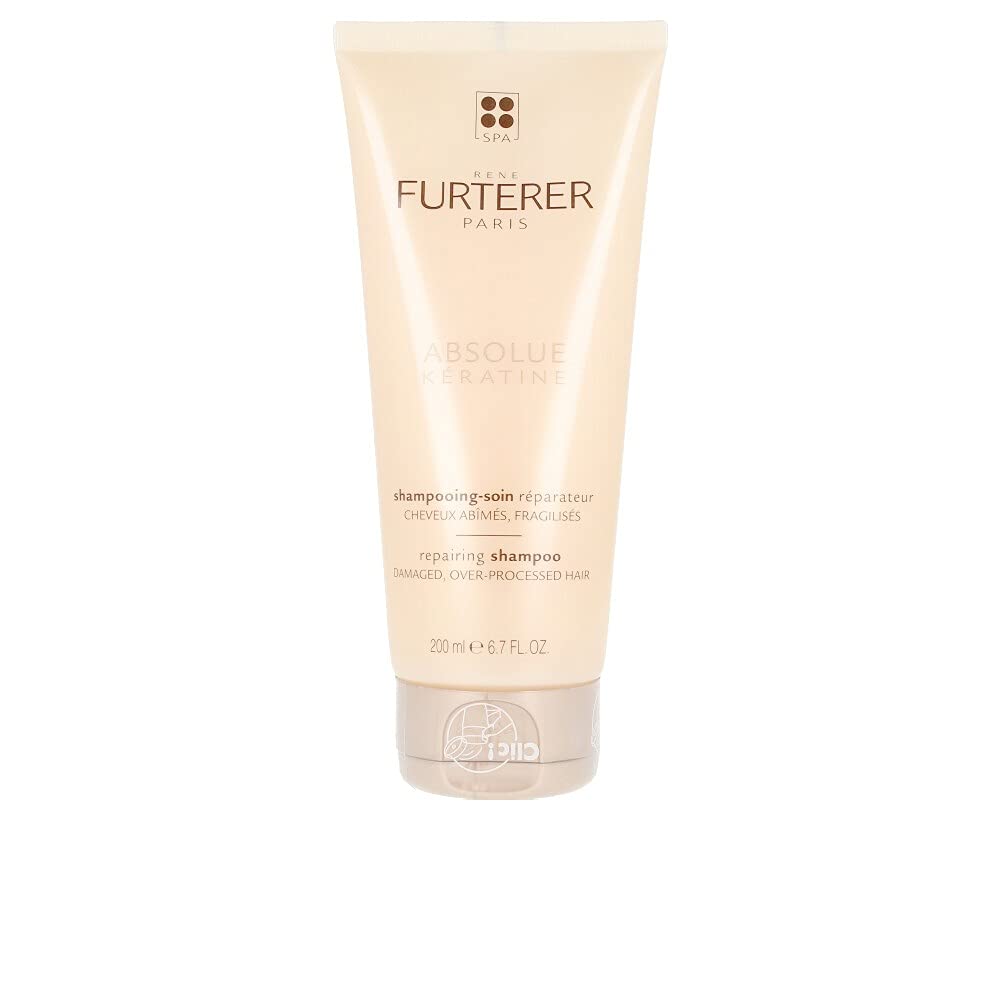 Antique White Rene Furterer ABSOLUE KERATINE Repairing Shampoo for Damaged, Over-Processed Hair