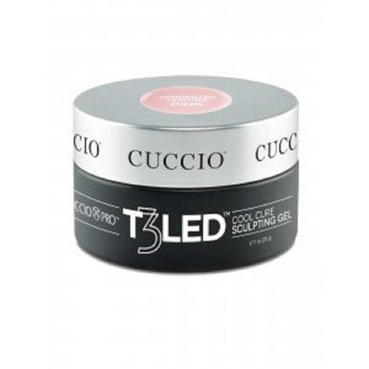 White Smoke Cuccio Pro T3 LED UV Versatility Controlled Leveling Pink Gel 1 oz