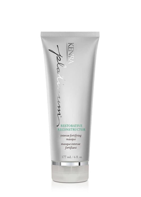White Smoke Kenra Platinum Restorative Reconstructor | Ultra Fortifying Treatment | Restores Broken Hair Bonds From Within | Provides Intense Fortification, Elasticity, & Suppleness | All Hair Types | 6 fl. oz