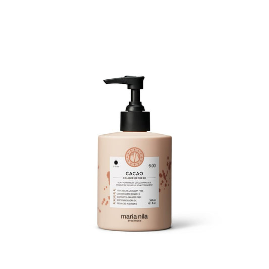White Smoke Maria Nila Color Refresh, Cacao 10.1 Fl Oz, Brown Hair mask, Semi-Permanent Pigments, 100% Vegan & Sulfate/Paraben free