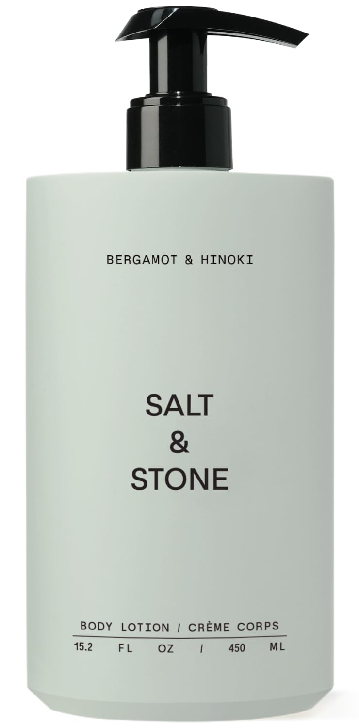 Gray Salt & Stone Body Lotion for Women & Men | Bergamot & Hinoki | Hydrates, Nourishes & Softens Skin | Restores Dry Skin | Fast-Absorbing | Cruelty-Free & Vegan | 15.2 fl oz