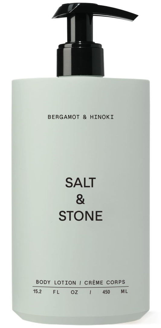 Gray Salt & Stone Body Lotion for Women & Men | Bergamot & Hinoki | Hydrates, Nourishes & Softens Skin | Restores Dry Skin | Fast-Absorbing | Cruelty-Free & Vegan | 15.2 fl oz