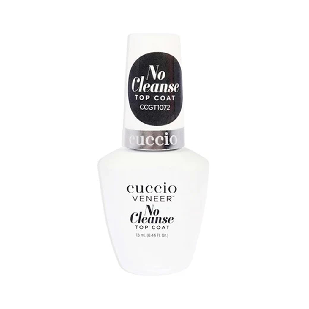 White Smoke Cuccio No Cleanse Top Coat Nail Polish – High Gloss Shine, UV/LED Compatible, Chip-Resistant for Long-Lasting Manicures, 0.44 Fluid Ounce