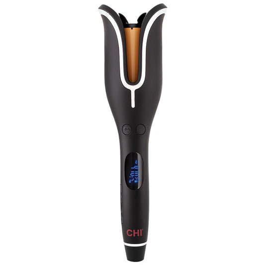 White Smoke CHI Spin N Curl 1″ Ceramic Rotating Curling Iron, Adjustable Preset Heat Settings for All Hair Types, Salon-Quality Curls & Waves, Auto Shut-Off, Tangle Protection, Onyx Black