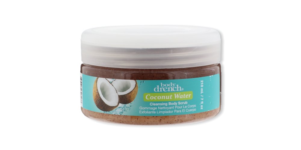 Lavender Body Drench Coconut Water Cleansing Body Scrub, 7 Ounce