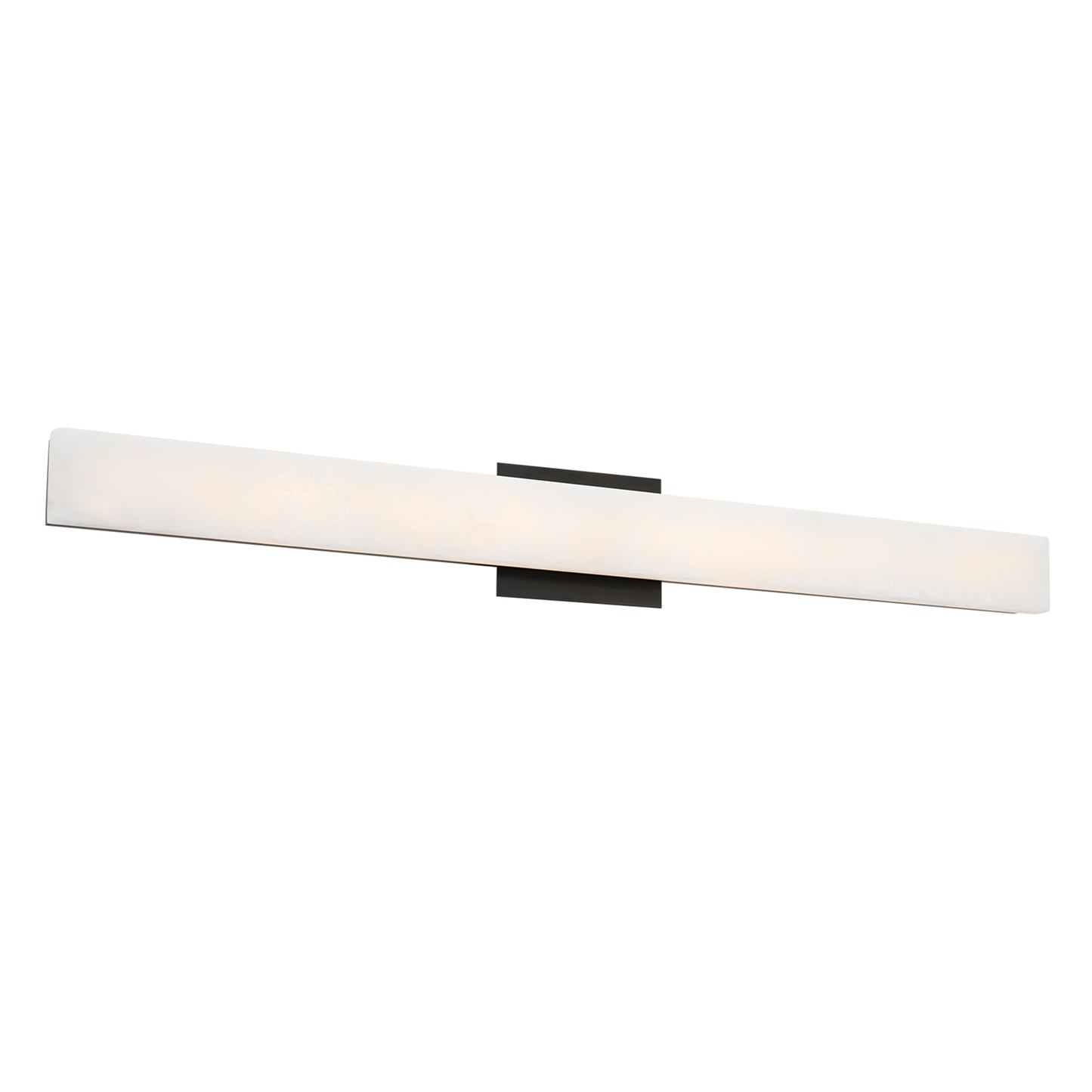 White Smoke Modern Forms Lanza 34in LED Bath Vanity & Wall Light 3000K in Black