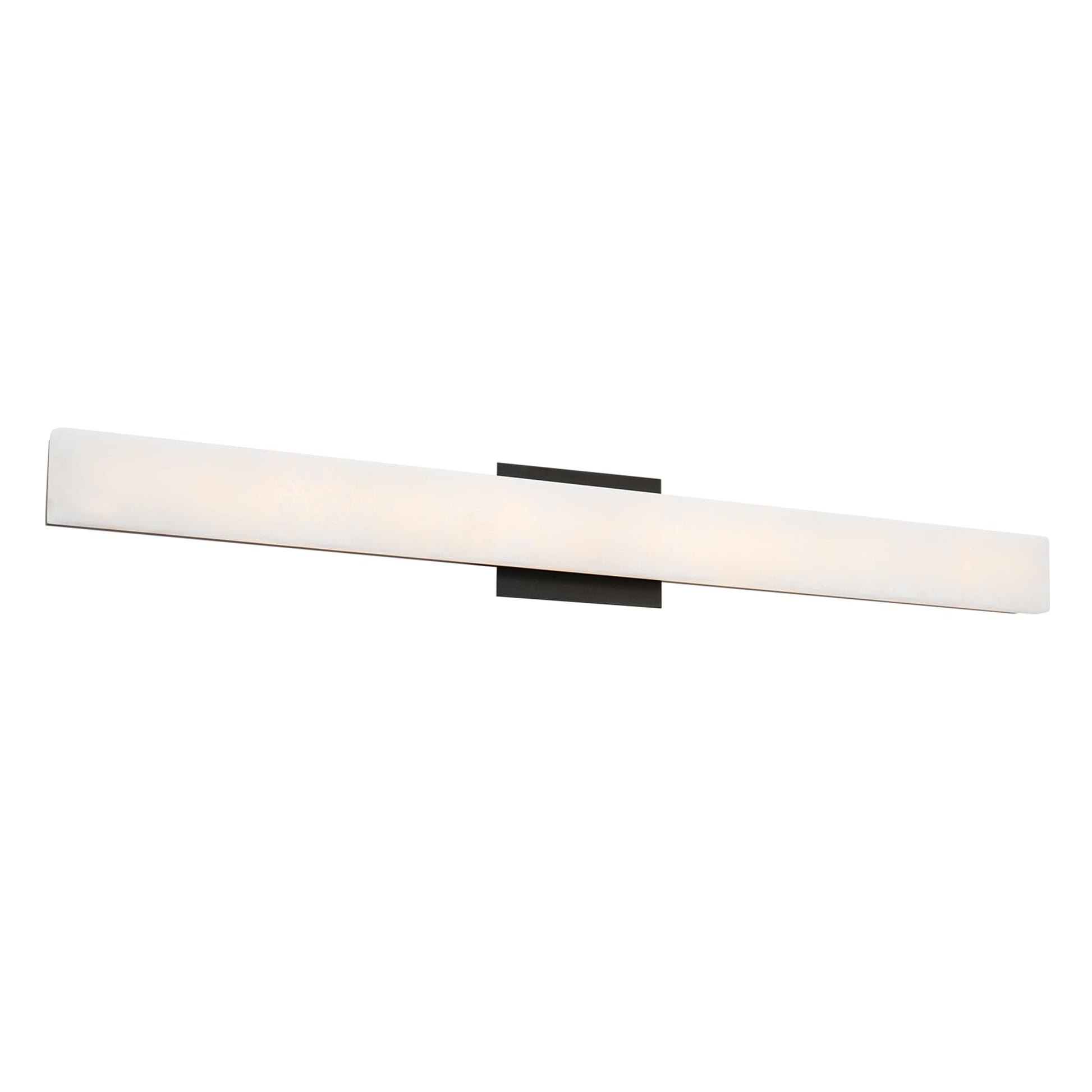 White Smoke Modern Forms Lanza 34in LED Bath Vanity & Wall Light 3000K in Black