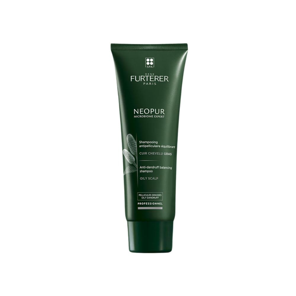 White Smoke Rene Furterer NEOPUR Scalp Balancing Shampoo - For Dry Scalps Prone to Loose Dandruff - With Wild Ginger & Celery Seed - Dermatologist Tested - 5 fl. oz.