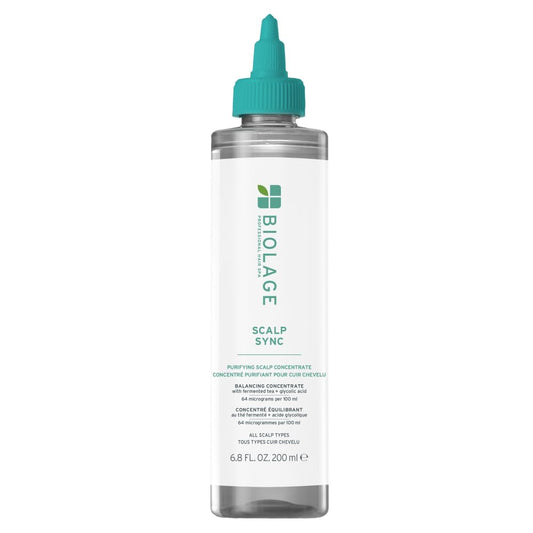 White Smoke Biolage Scalp Sync Purifying Concentrate - Exfoliating & Clarifying Dry Scalp Treatment, Refreshing & Reinvigorating, Fermented Tea Blend & Glycolic Acid