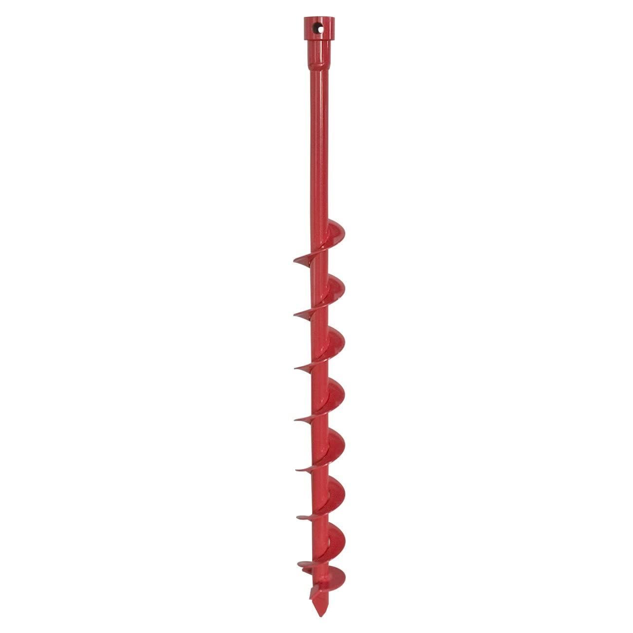 White Smoke Generic Rusk 2 Inch Diameter 36 Inch Long Earth Auger Bit with Fishtail Point and Patent Shock Spring