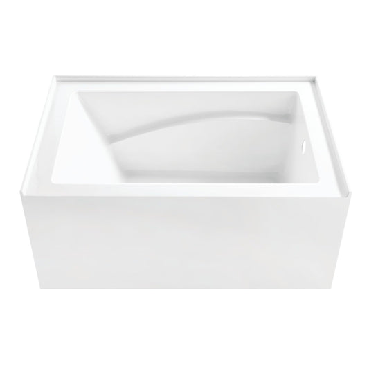 Lavender Aqua Eden VTAM4832R22D 48-Inch Anti-Skid Acrylic 3-Wall Alcove Tub with Right Hand Drain, Glossy White