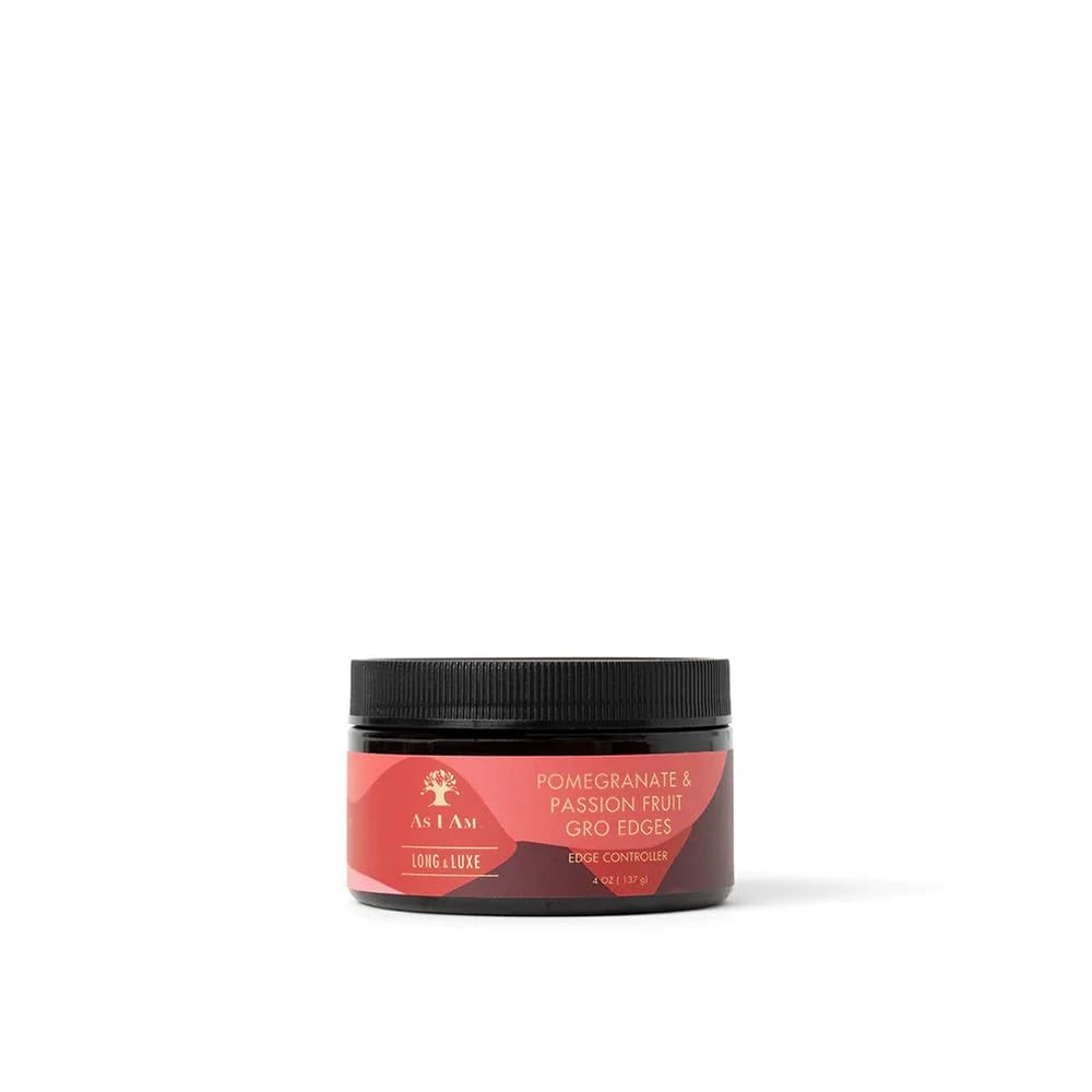 Dark Slate Gray As I Am Long and Luxe Groedge Edge Controller 4oz - Rejuvenates, Strengthens Hair Line - Long Lasting Hold, Flake Free - Enriched with Pomegranate, Passion Fruit