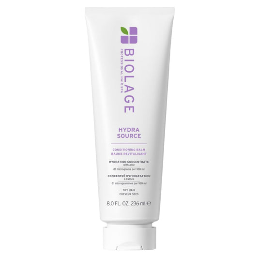 Lavender Biolage Hydra Source Conditioning Balm - Moisturizes, Detangles & Adds Softness, For Dry Hair, Infused with Fermented Aloe & Micro-Filtered Hyaluronic Acid, Vegan & Paraben-Free, 7.9 Fl Oz