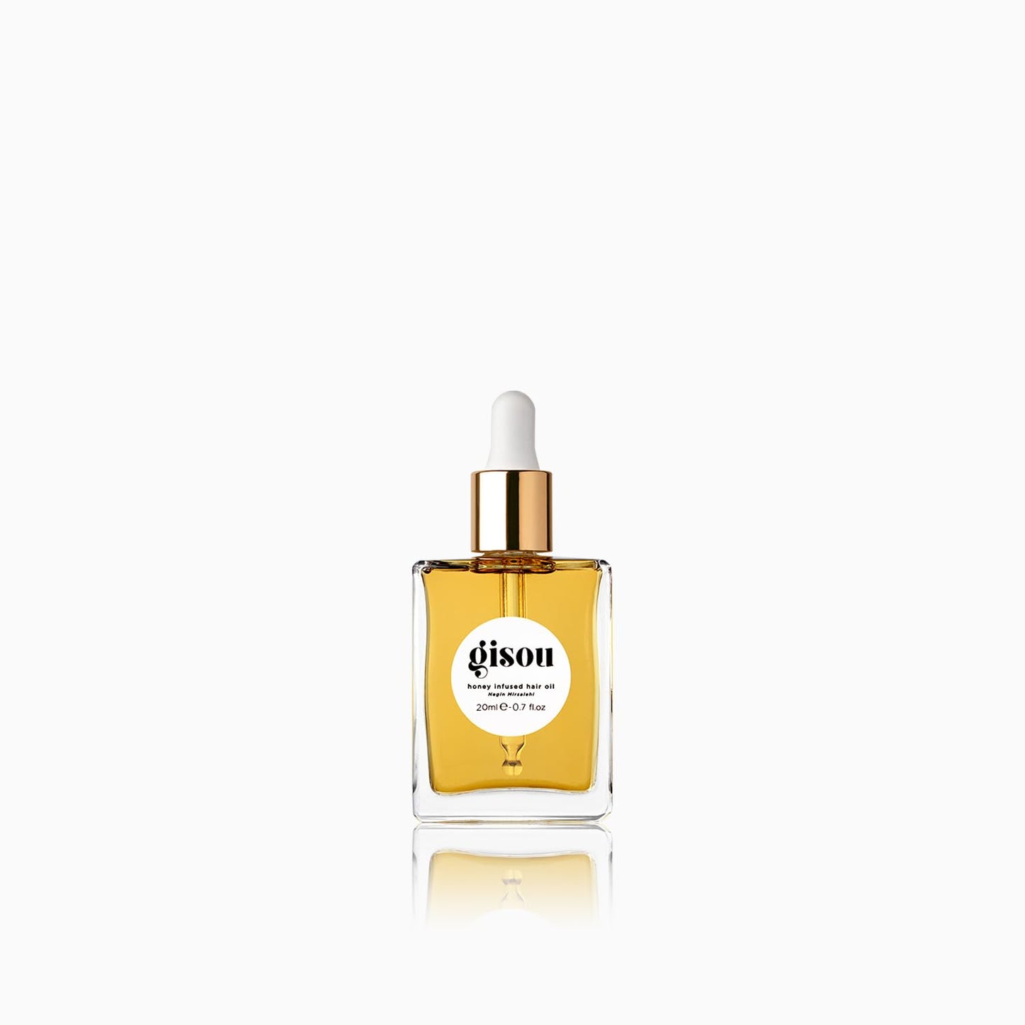 White Smoke Gisou Honey Infused Hair Oil Mini - Hydrating & Frizz Control Treatment with Mirsalehi Honey, Adds Shine & Heat Protectant for All Hair Types, 0.7 Fl Oz