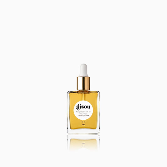 White Smoke Gisou Honey Infused Hair Oil Mini - Hydrating & Frizz Control Treatment with Mirsalehi Honey, Adds Shine & Heat Protectant for All Hair Types, 0.7 Fl Oz