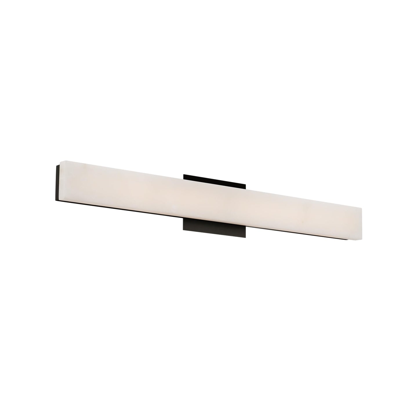 White Smoke Modern Forms Lanza 27in LED Bath Vanity & Wall Light 3000K in Black